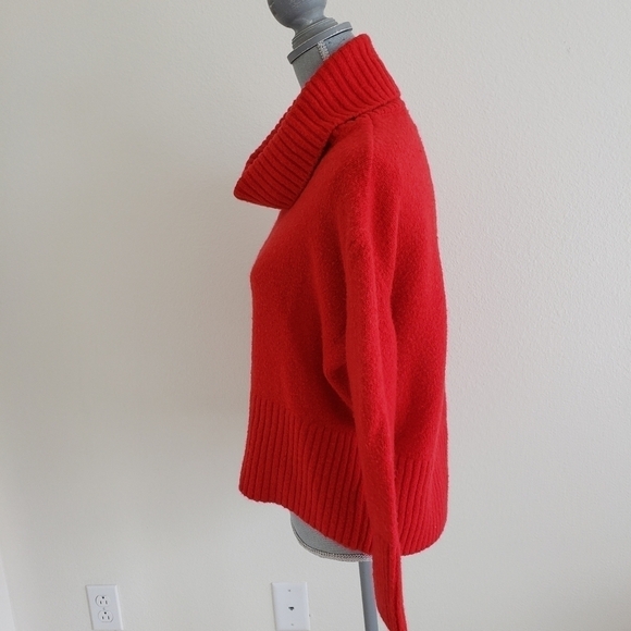 Rachel Zoe Mock Turtleneck Sweater in Red Size XS Wool Blend - Picture 5 of 11